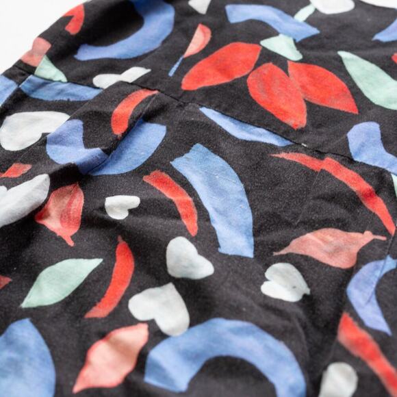 Hunter Bell Anderson Black Floral Linen Dress - Size 4 - Picture 5 of 6